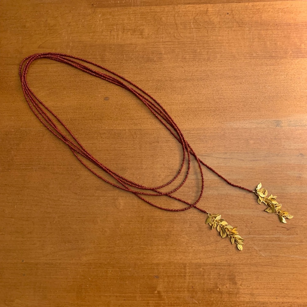 Beaded Lariat Necklace